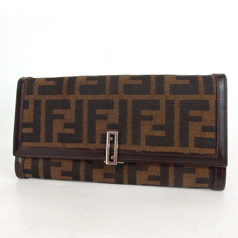 Authentic Fendi Zucca Wallet Canvas - image 1